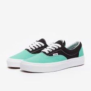 VANS Vans Era Classic Sport Low Top Sneakers, Black/Waterfall Blue, Size 6.5